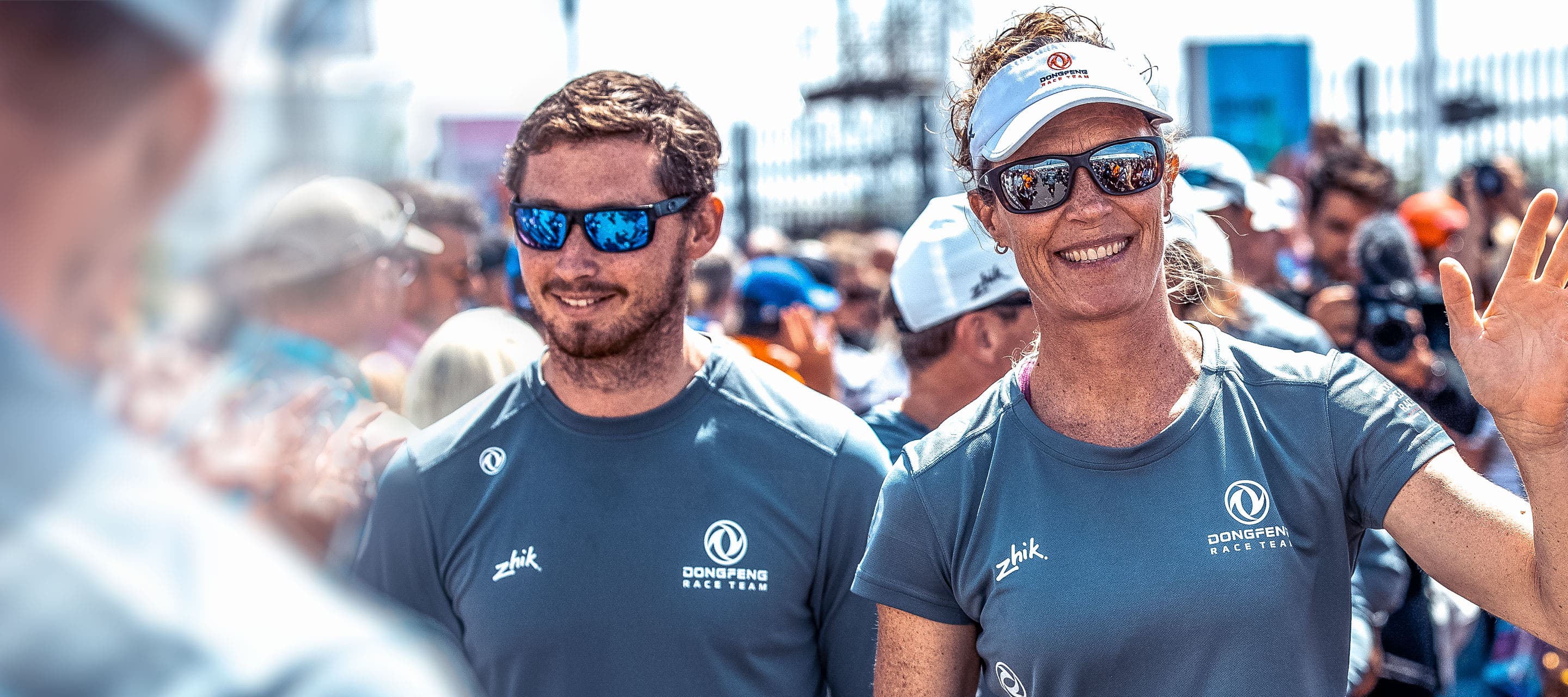 Athlètes Zhik en équipement d'équipe